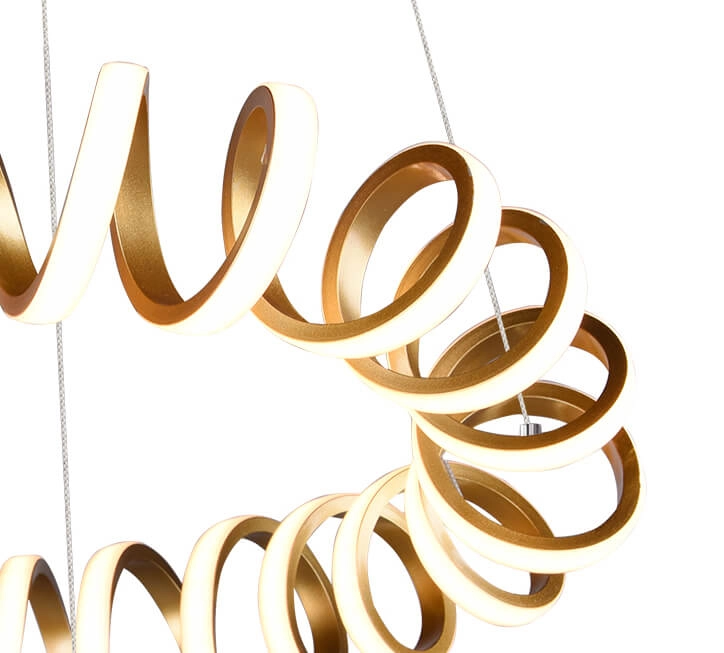 LED hanging lamp Curl Ø 55cm Trio 4017807467796