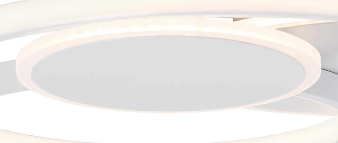 Ceiling lamp Runda 50cm 3-ring white Brilliant 4004353390470