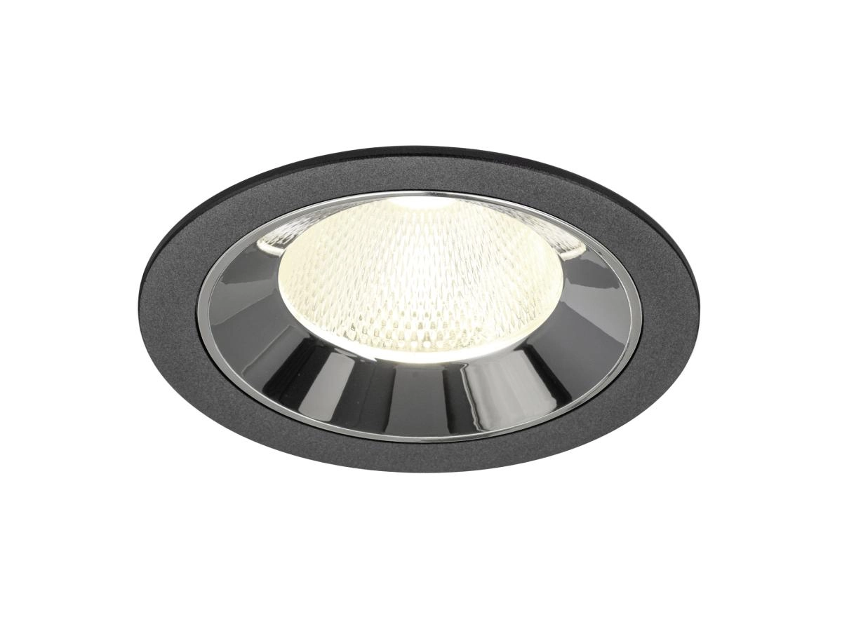 Recessed spotlight Numinos L black/chrome 4000K - 20deg