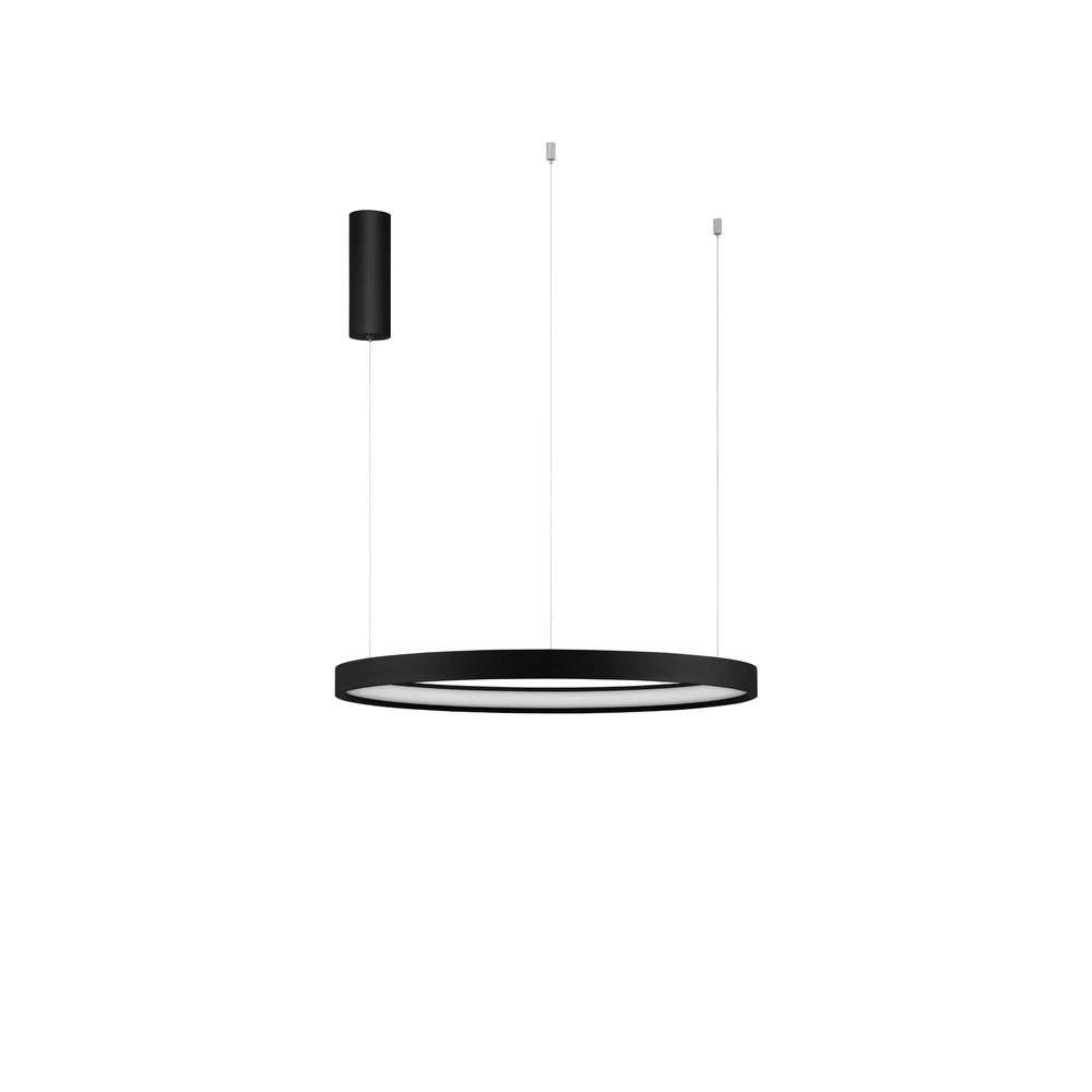 Round pendant lamp Perrine black Ø 60cm Lyora 5212017438416