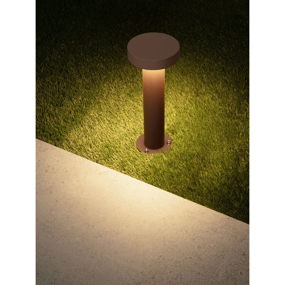 Desing garden lamp Gong rust brown 30cm - 3000K