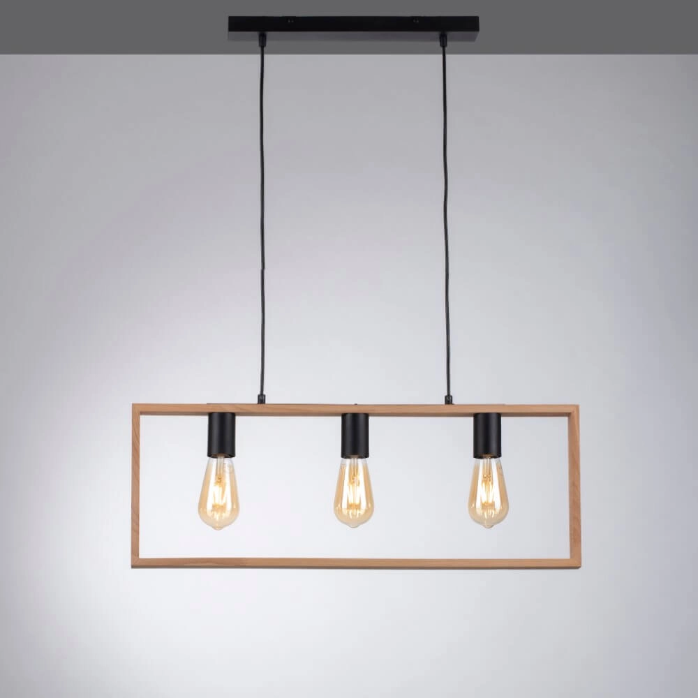 Country Pendant Lamp Franky 3-light Just Light 4043689966430