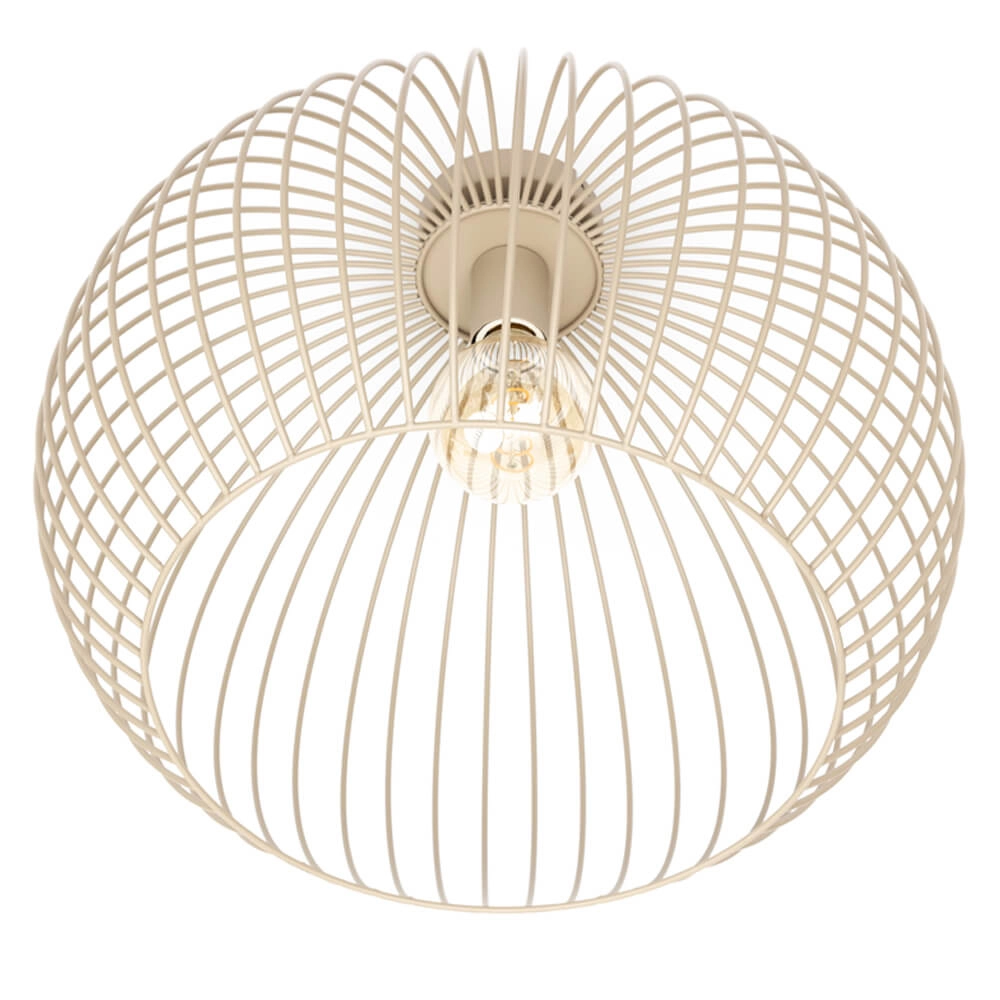 Wire ceiling lamp Wire Ø 50cm sand coloured