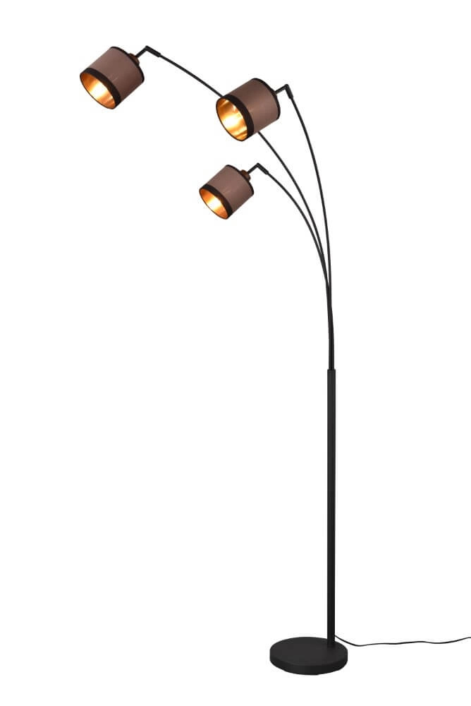 Standing lamp Davos taupe 3-light Trio 4017807574364