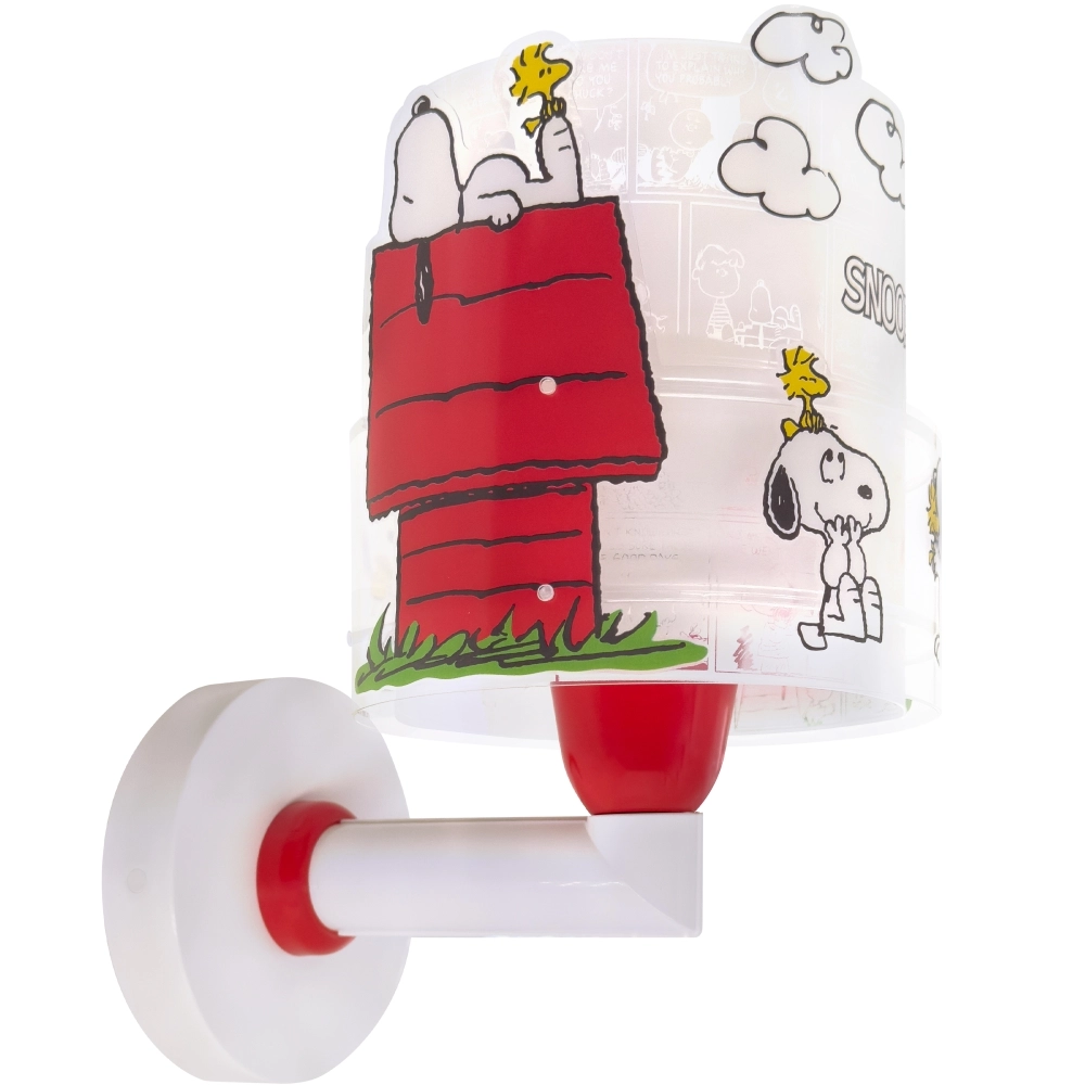 Wall lamp Snoopy white with red Dalber 8420406763095