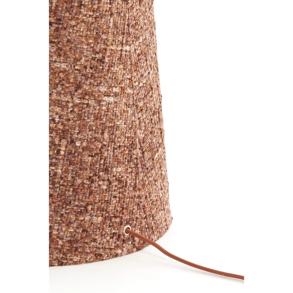 Floor lamp Micky Ø 38cm - bouclé - burgundy Light & Living 8717807834203
