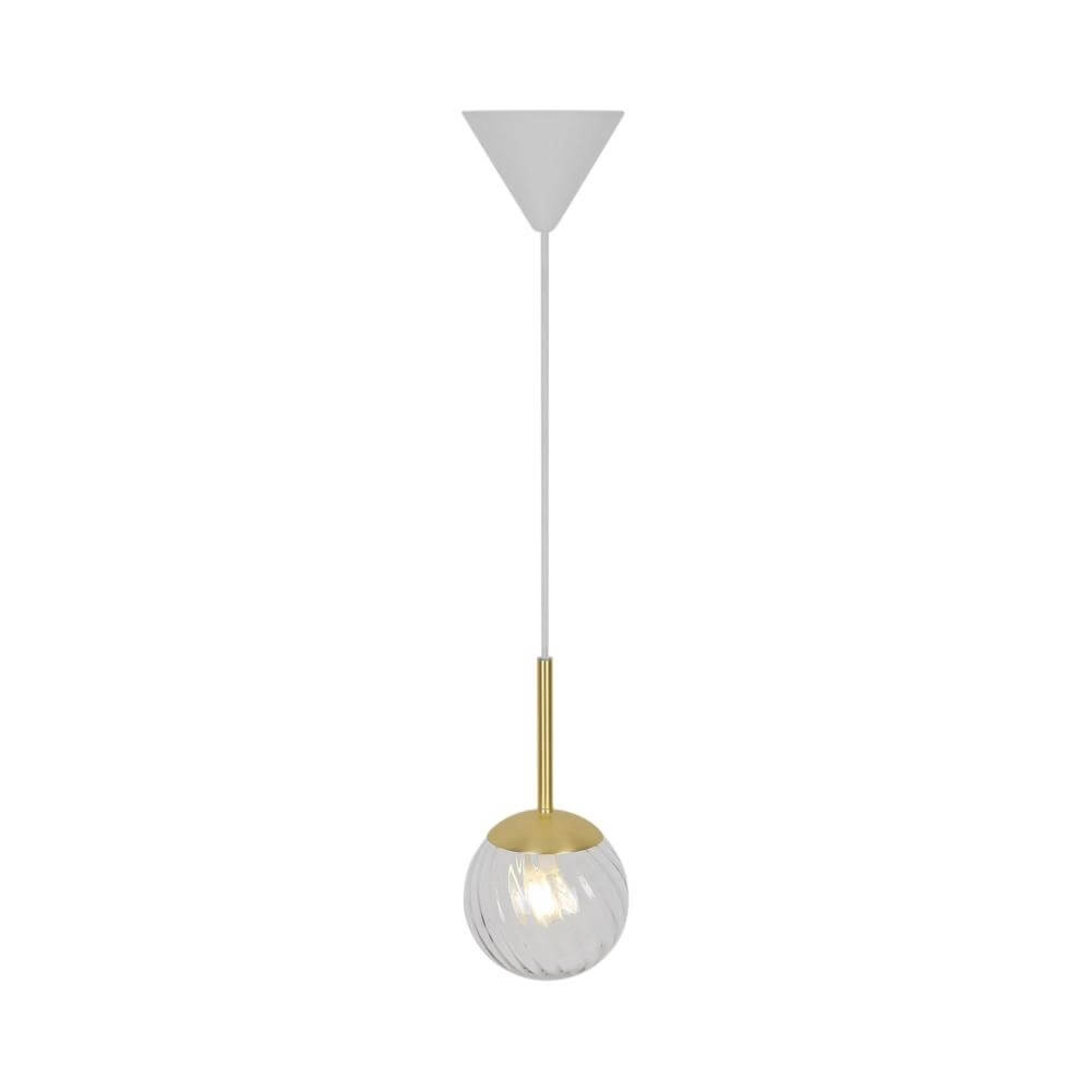 Glass pendant lamp Chisell brass Ø 15cm Nordlux 5704924015649
