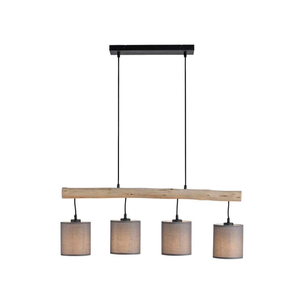 Country Pendant Lamp Green Tribu Taupe Just Light 4043689995171