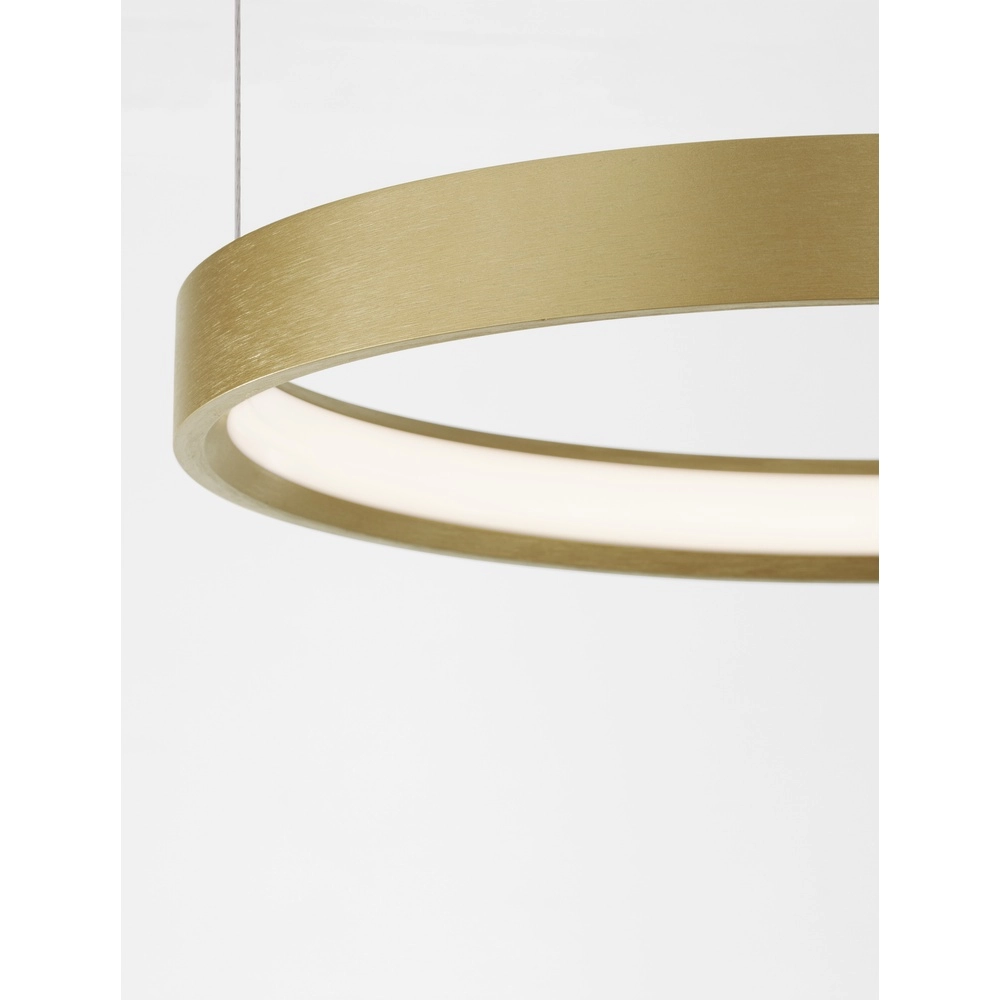 Round pendant lamp Perrine gold Ø 40cm Lyora 5212017438409