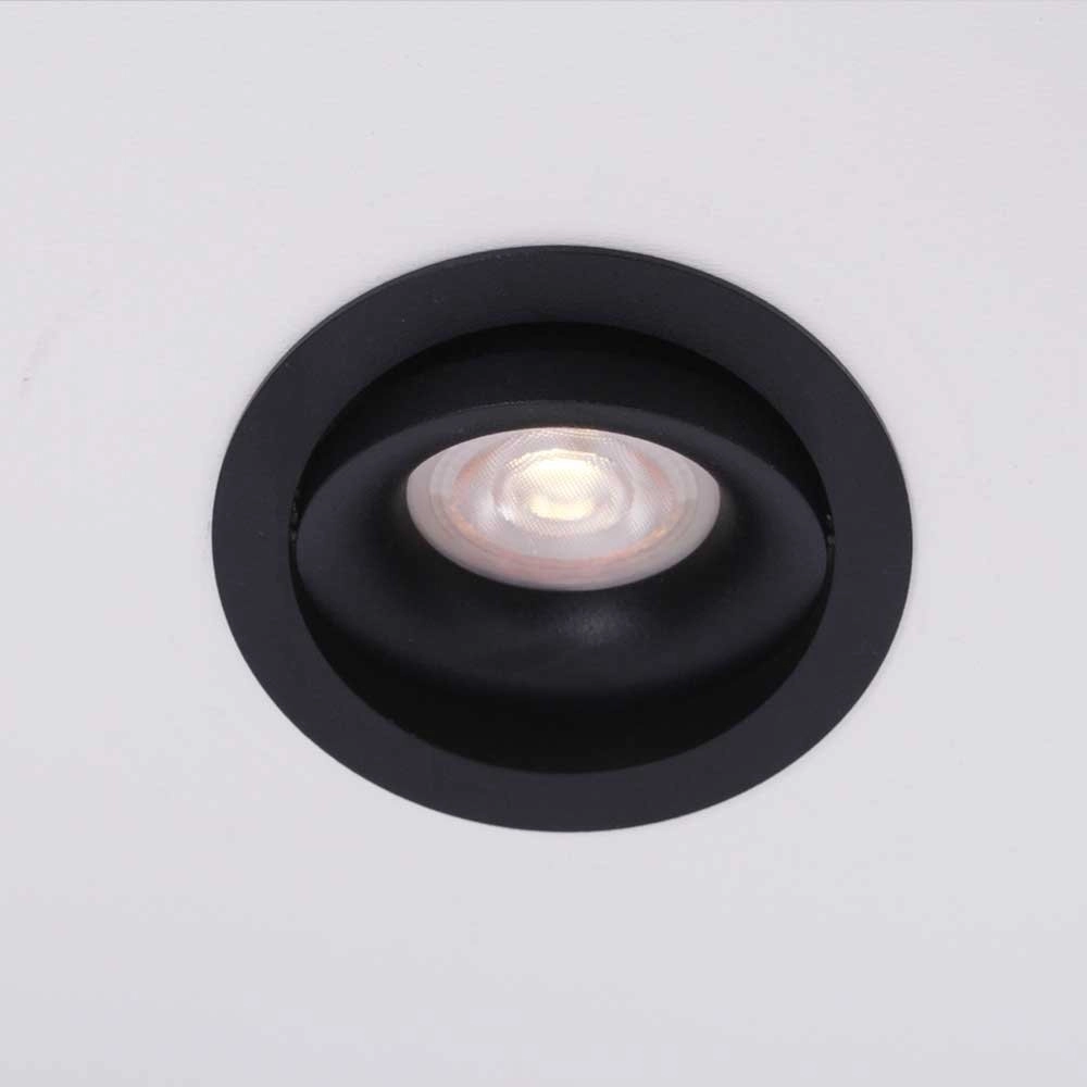 Black recessed spot Downel round