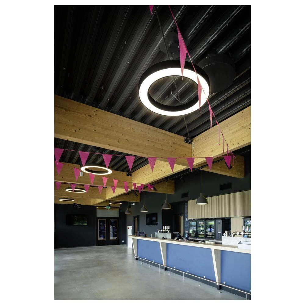 Black pendant lamp Medo Ring 90 Ø 90cm SLV 4024163298049
