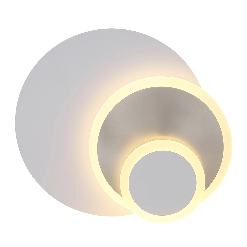 White wall lamp Odonell with wood Globo 9007371569410