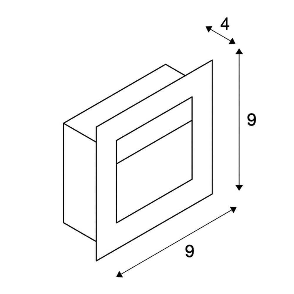 Recessed light Frame Basic 3000K grey SLV 4024163115193