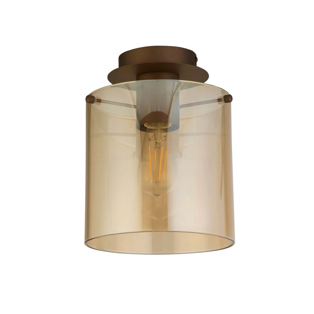 Ceiling lamp 1-light Sweden Mocha Brown Searchlight 5053423271415