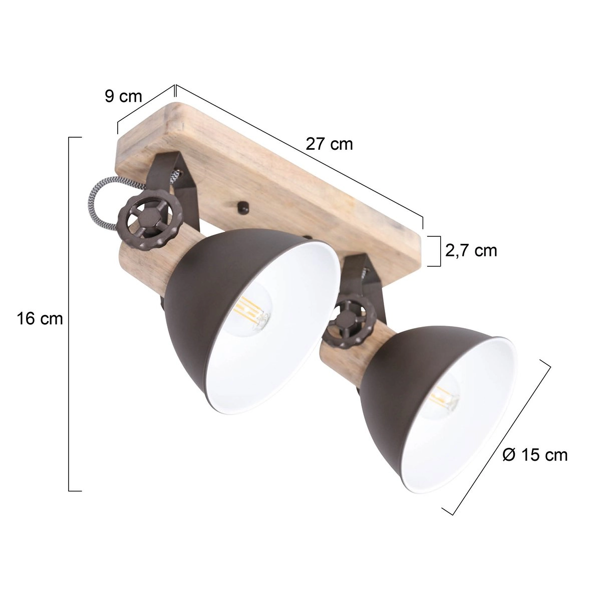 Ceiling spot Gearwood 2-light Steinhauer 8712746129236