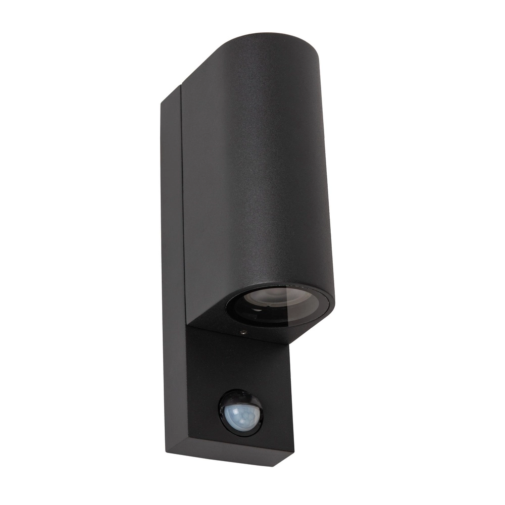 Wall spotlight Zaro Up & Down Black With Sensor