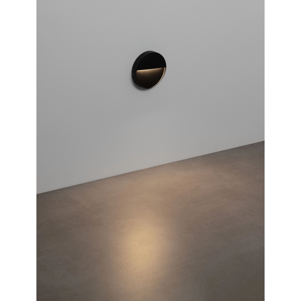Round wall lamp Toby Design black Lyora 5212017453594