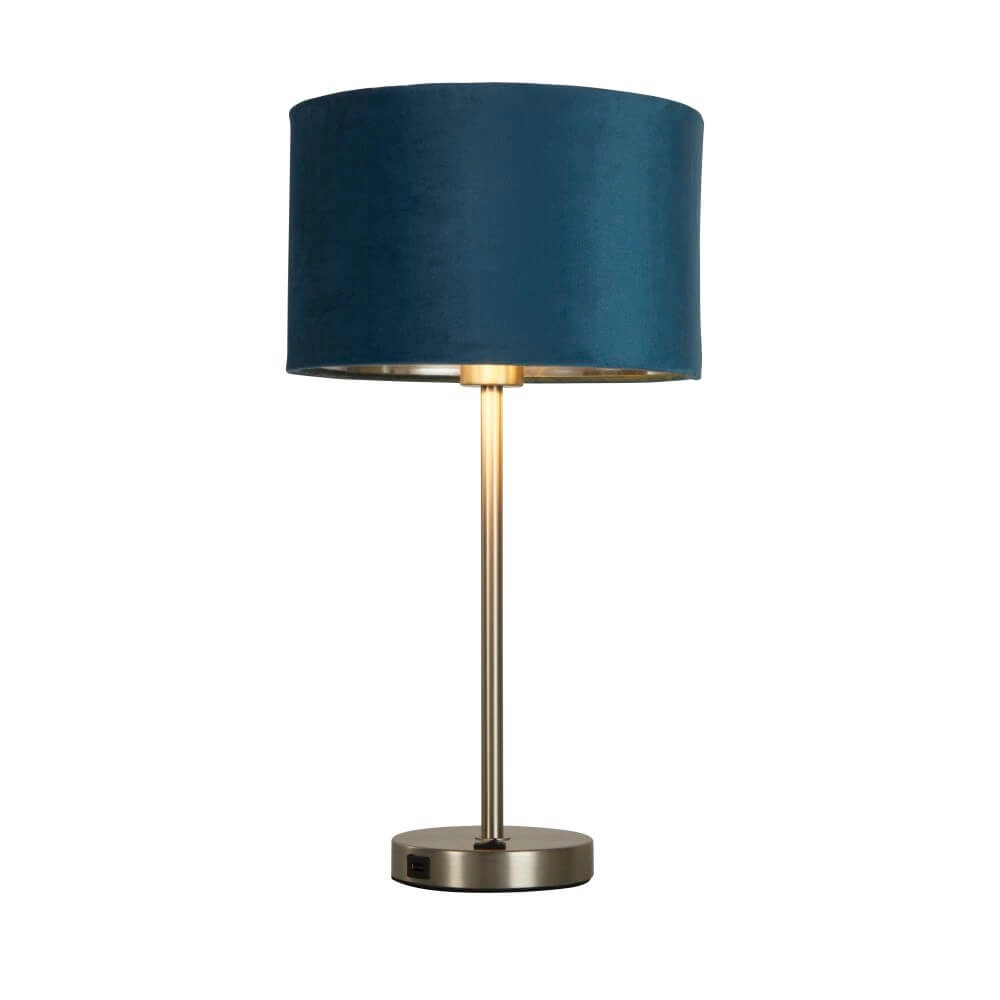 Table lamp Finn Gold with blue Searchlight 5053423257242