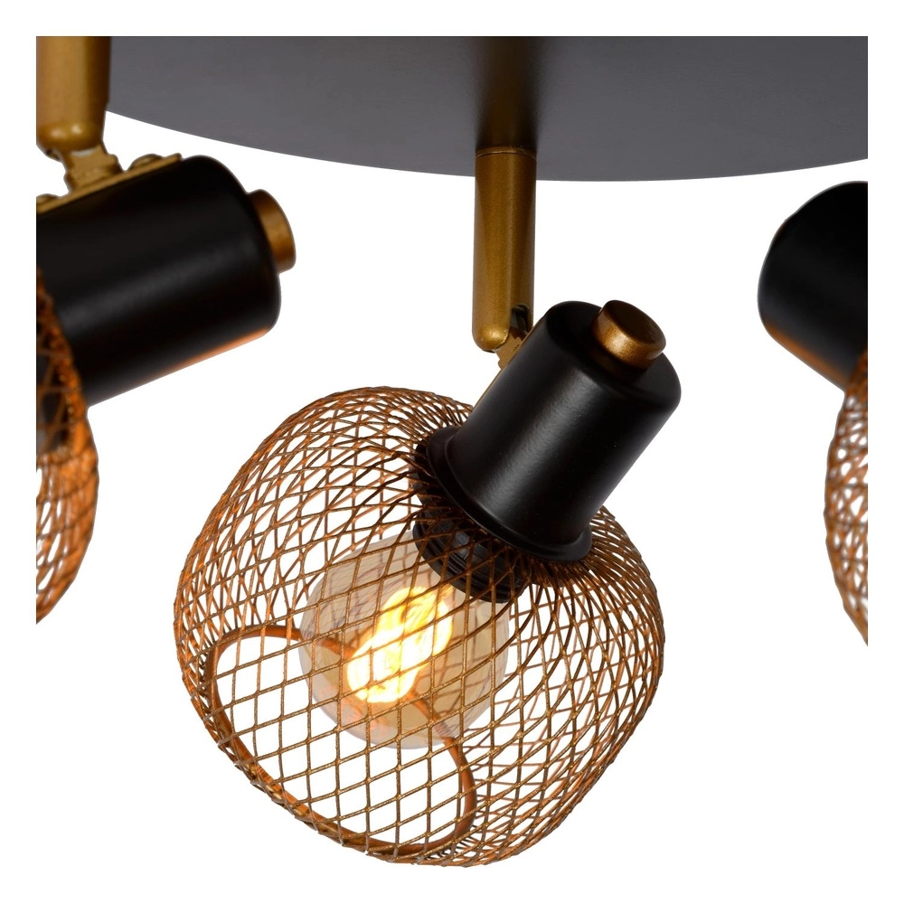 Ceiling light Maren 3-light gold Lucide 5411212771124