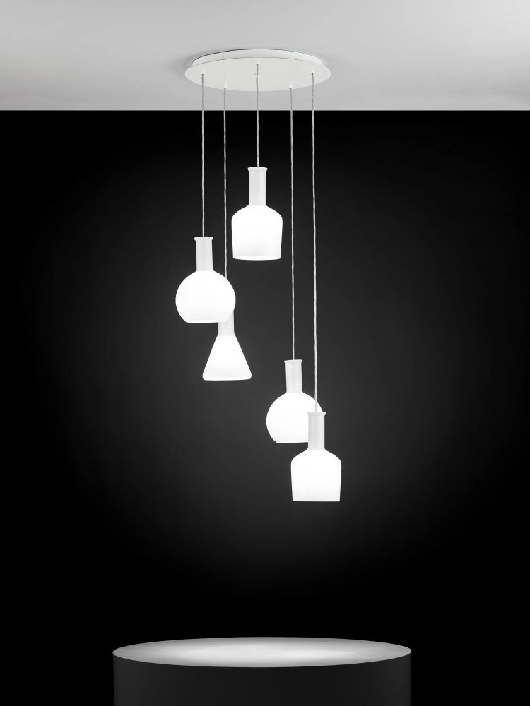 White hanging lamp Pascoa 5-light Stars of Light 9002759391430