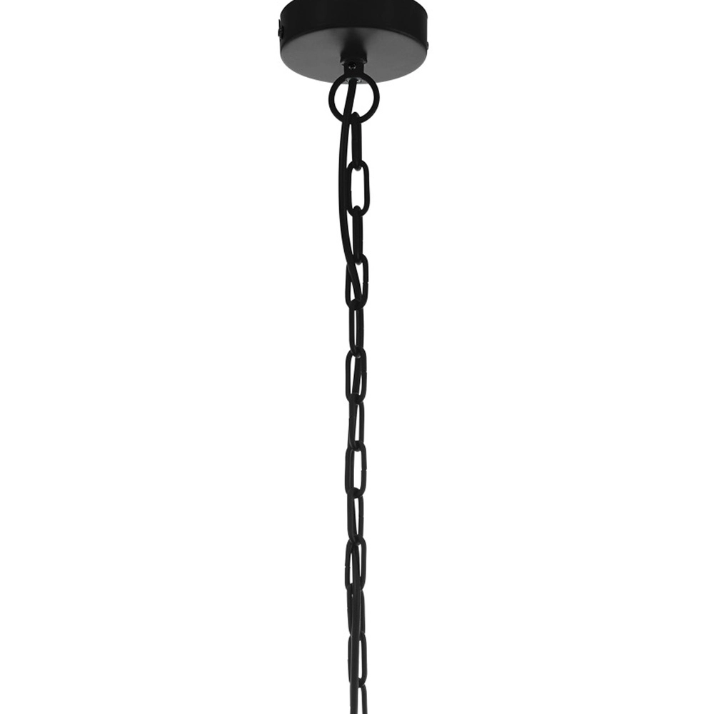 Pendant lamp Wraxall 1 black with silver grey Eglo 9002759330255