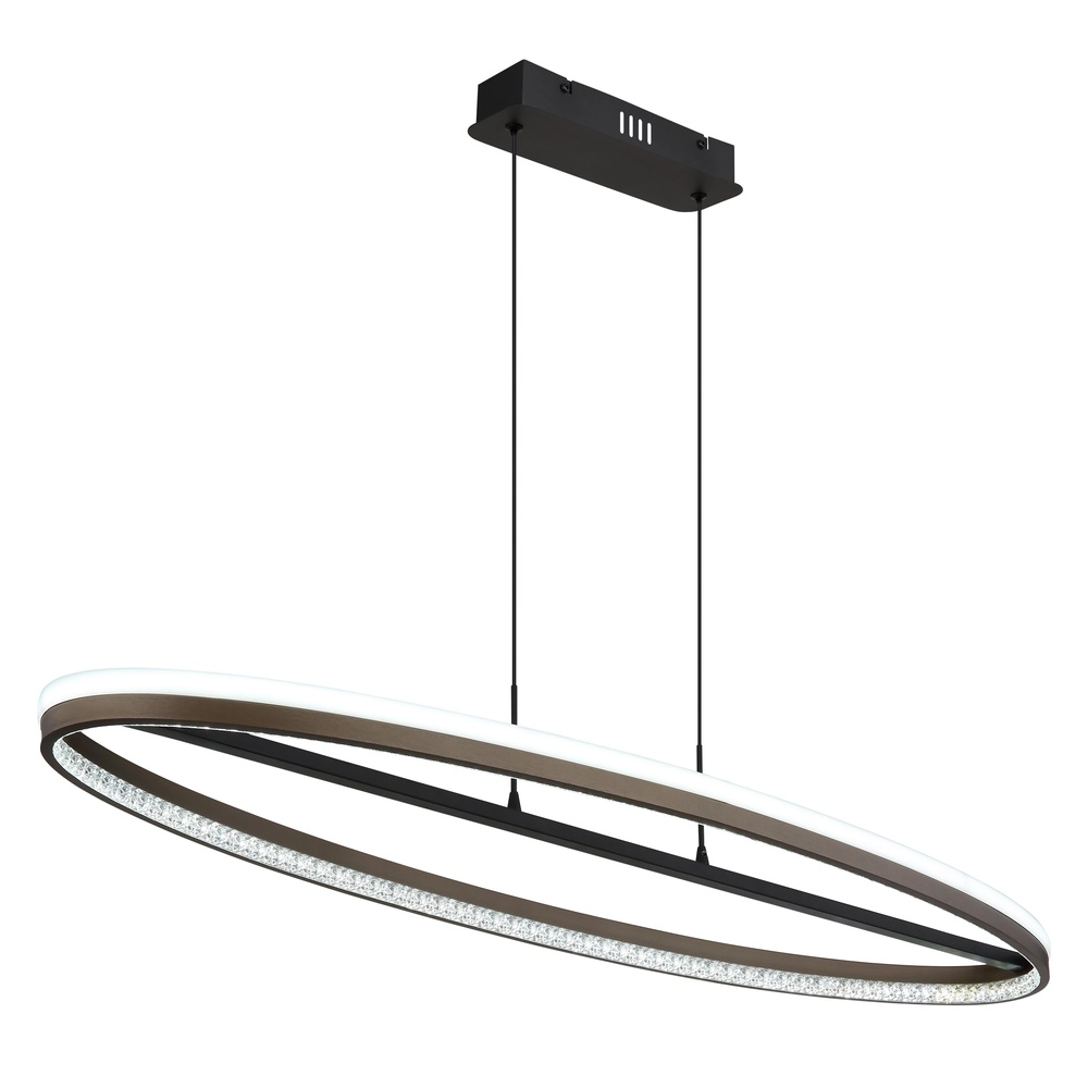 Design pendant lamp Della oval black Globo 9007371474738