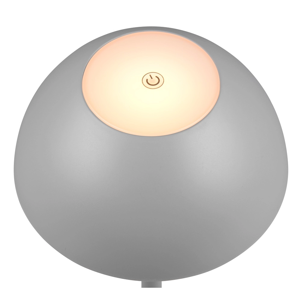 Table lamp Ricardo grey Ø 13.5cm Trio 4017807601824