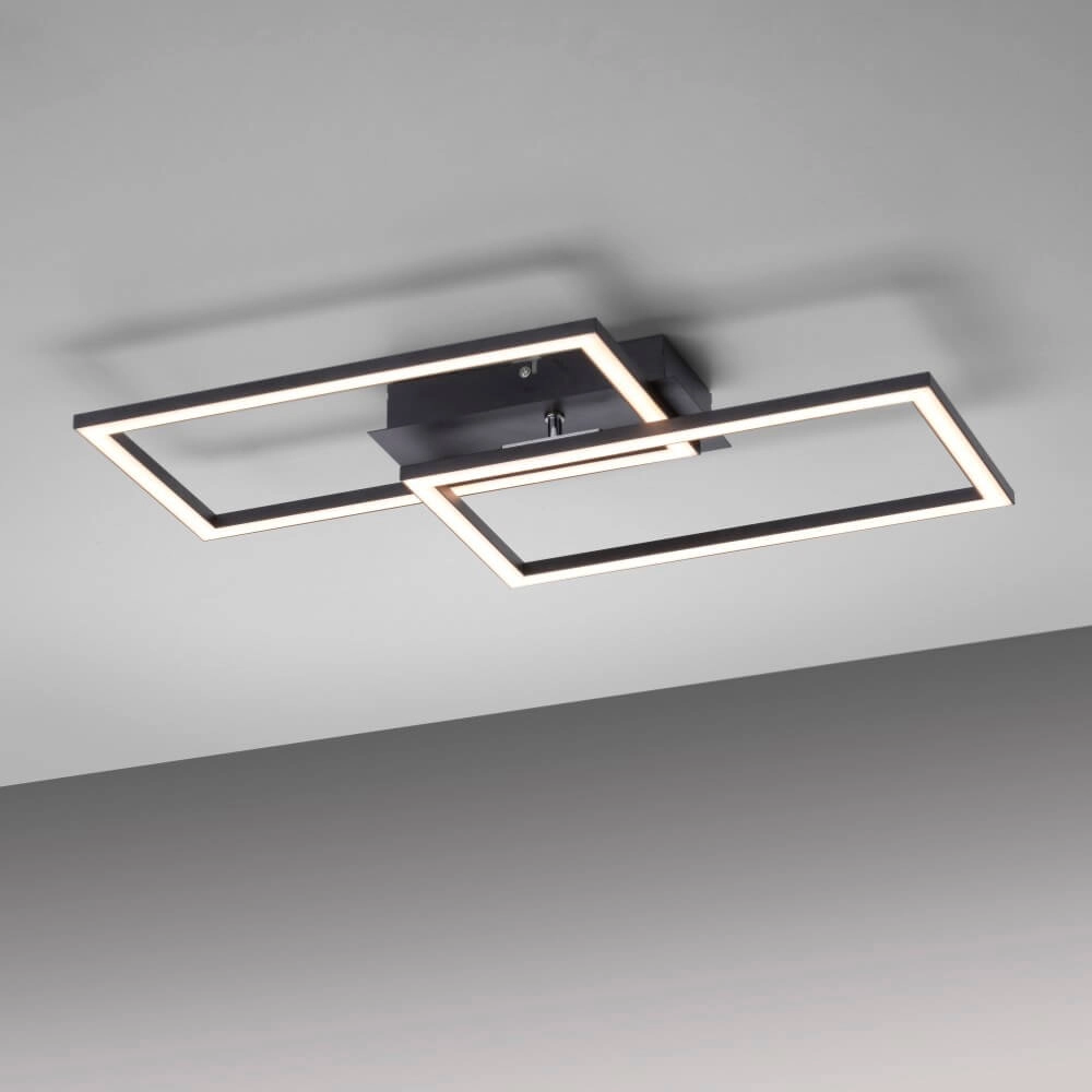 Black ceiling lamp Iven with led Paul Neuhaus 4043689981983