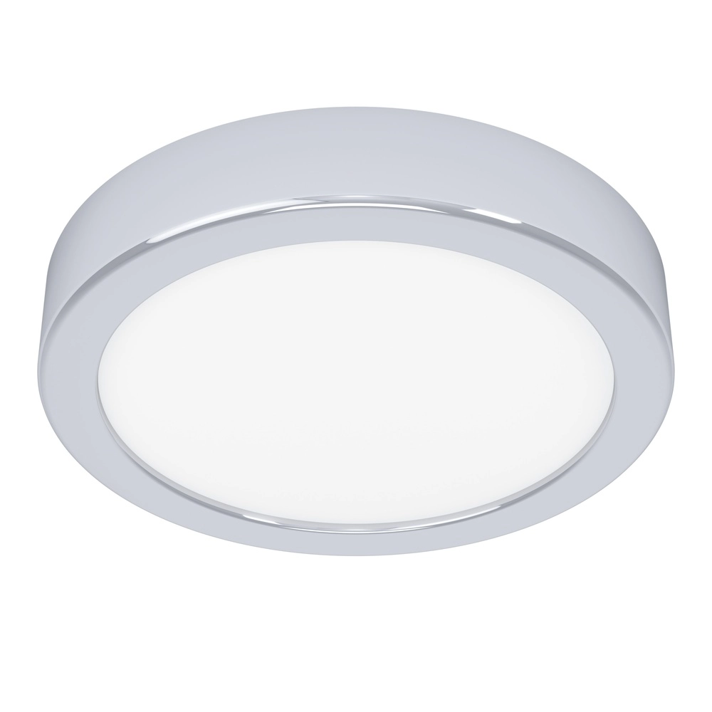 Chrome ceiling light Fueva 6 LED - Ø 16,6cm