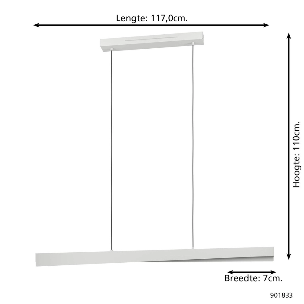 Smart pendant lamp Bolognano-Z Design Grey Eglo 9008606360154