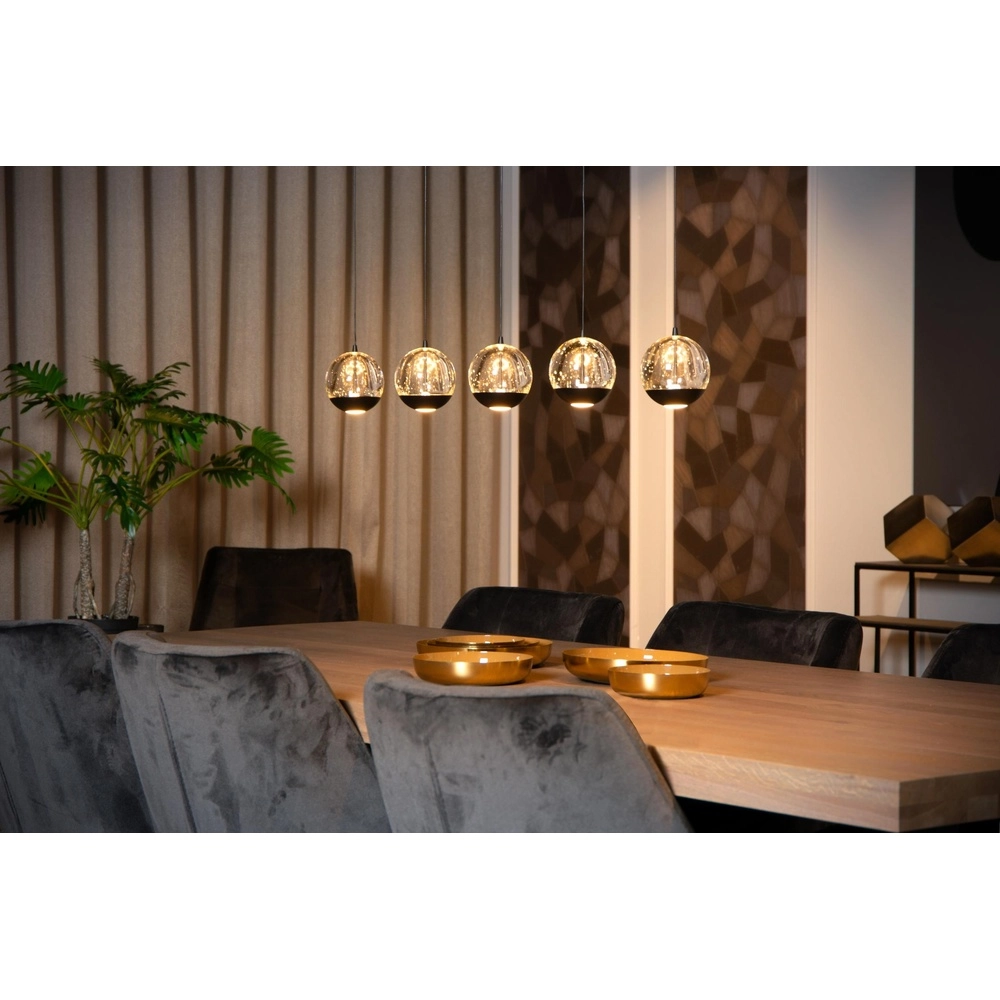 Design pendant lamp Sentubal 5-light black Lucide 5411212134578