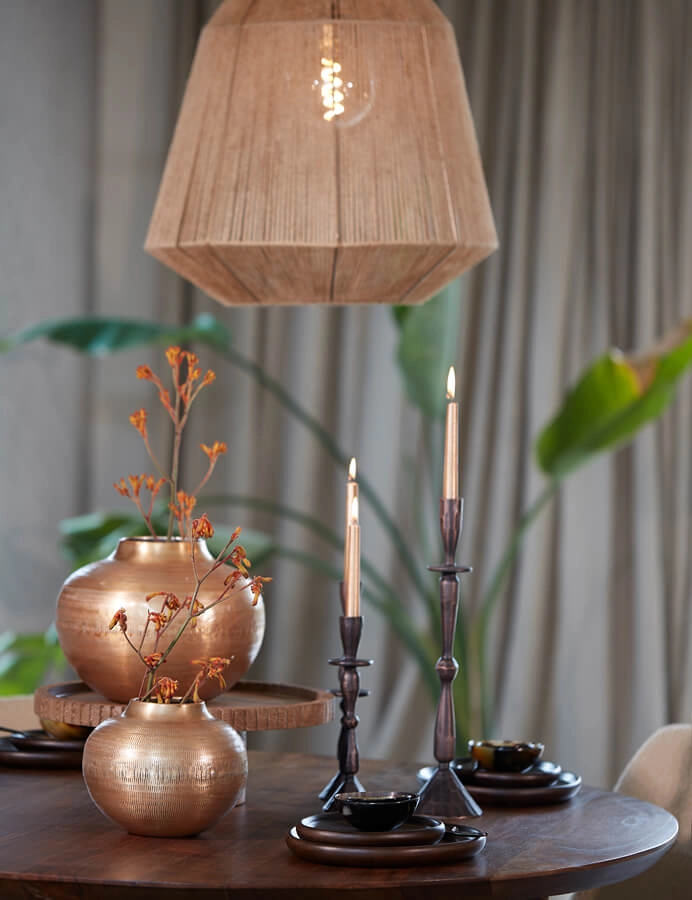 Rattan pendant lamp Malva Ø 50cm