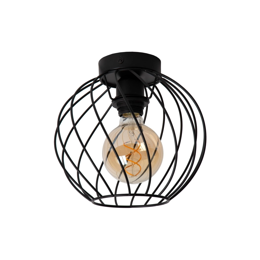 Ceiling lamp Danza black Ø 25cm