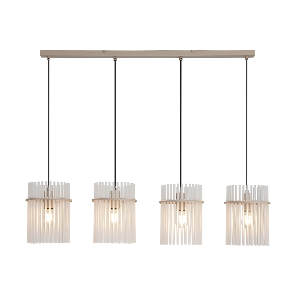 Pendant lamp Swizzle 4-light sand brown