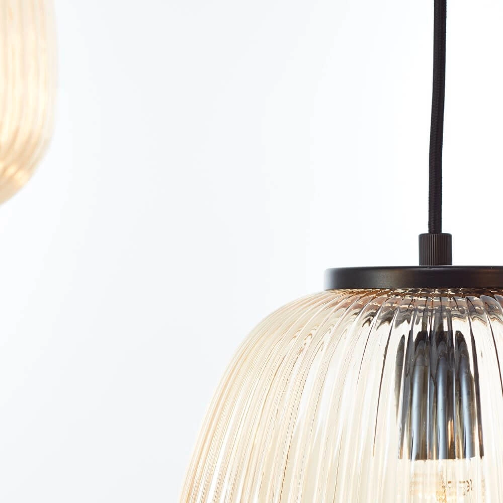 5-light pendant lamp Kaizen black and white Brilliant 4004353447204