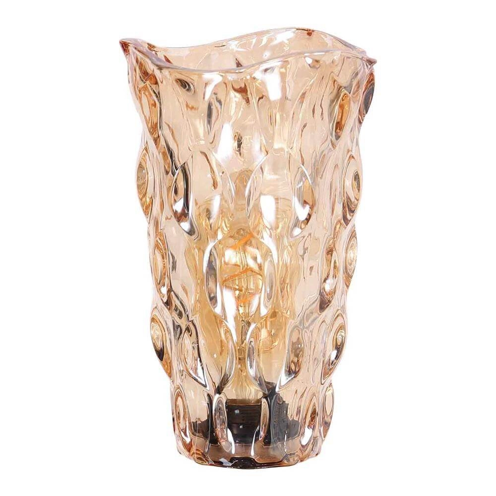 Wall lamp Stang black with amber glass Steinhauer 8712746173765