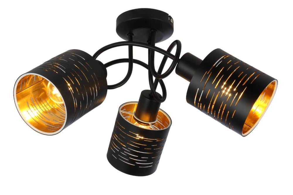 Ceiling lamp black Tunno 3-light