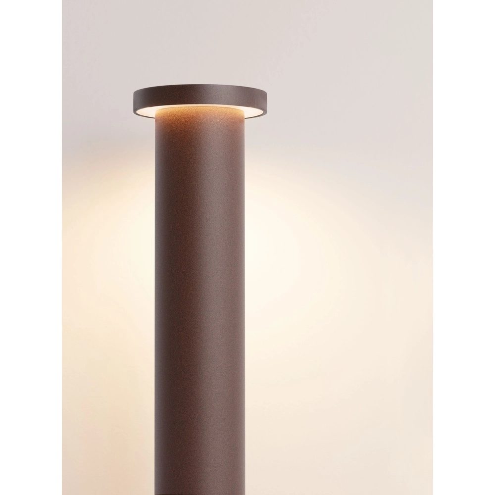 Modern path lighting Bast rust brown 45cm - 3000K Lyora 5212017497666