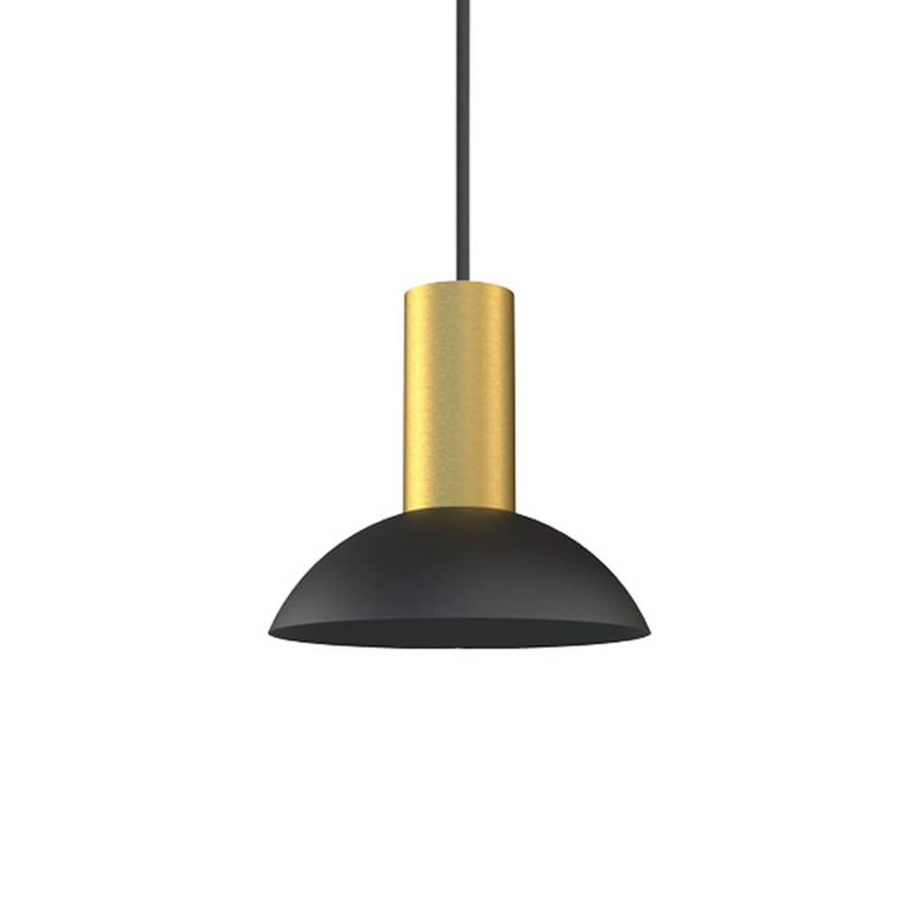 Hanging lamp Hermanos black with gold
