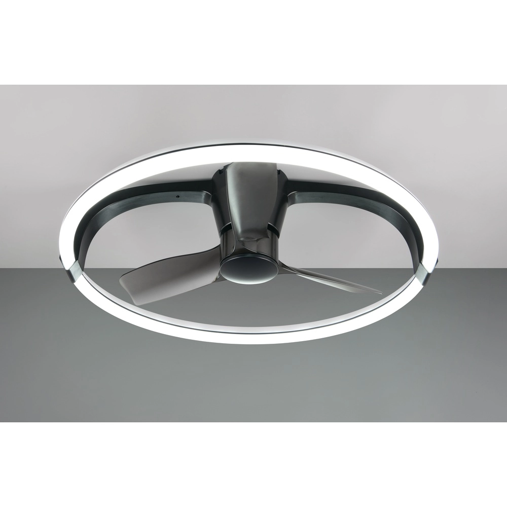 Smarthome fan Stockholm black Ø 73,5 Tuya Trio 4017807693133