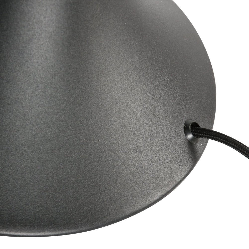 Table lamp Ancilla black with smoke glass