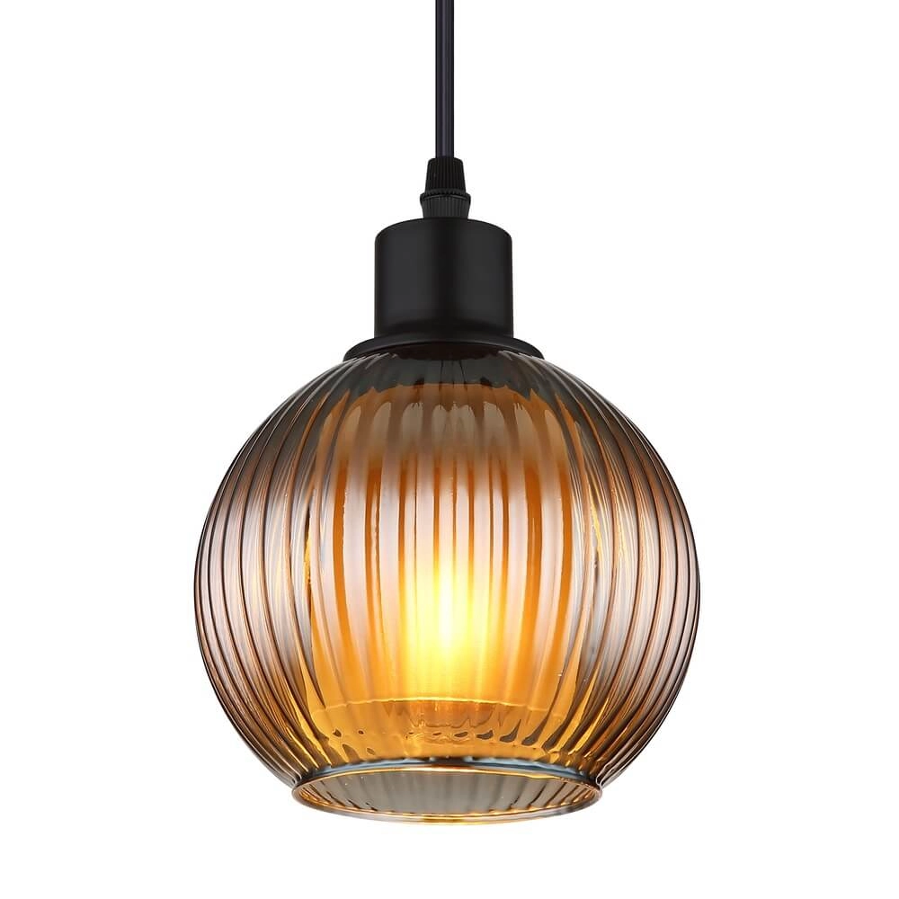Pendant lamp Zumba smoke glass Ø 15cm Globo 9007371446827
