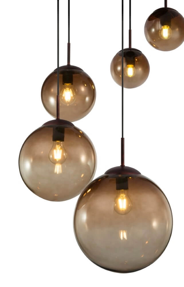 Glass vide pendant lamp Varus Ø 65cm Globo 9007371374847
