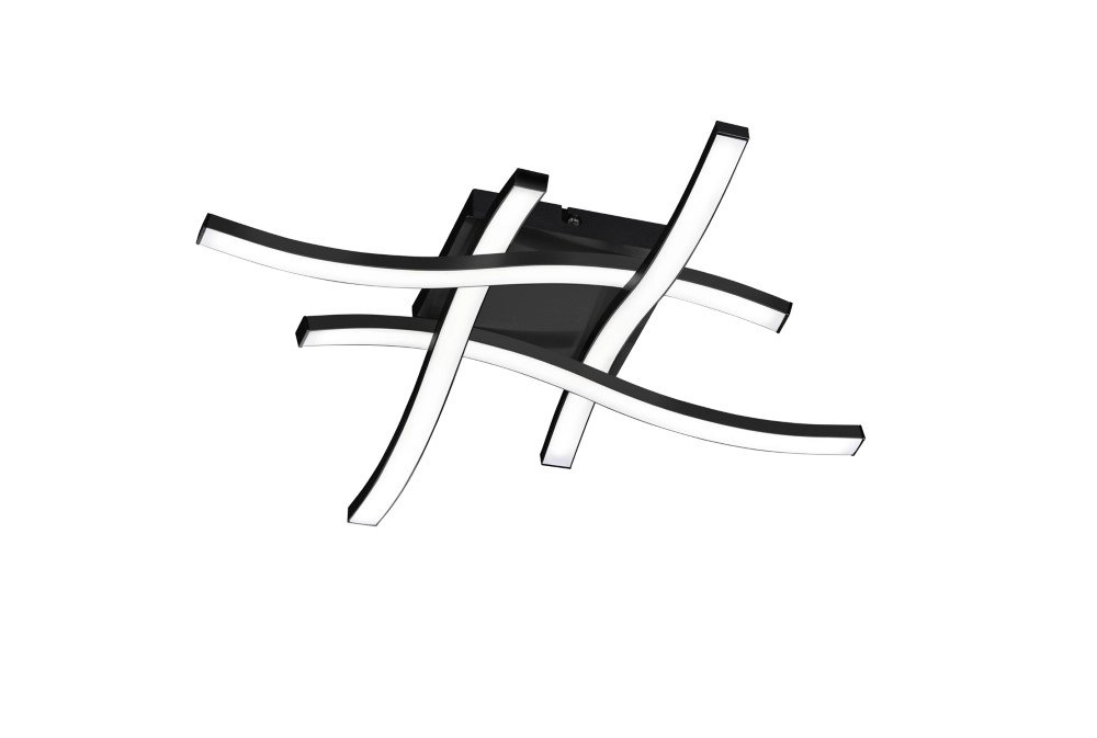 Black ceiling lamp Route 4 stripes