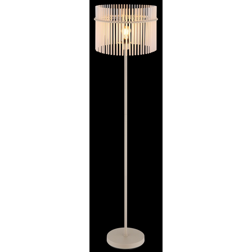 Floor lamp Gorley sand brown with glass Ø 38cm Globo 9007371575701