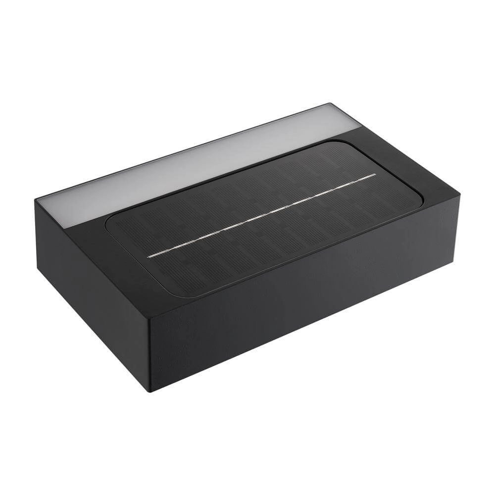 Solar wall lamp Monay black rectangle Nordlux 5704924023538