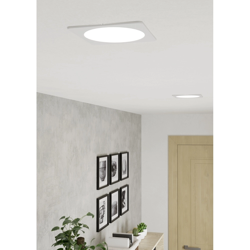 Recessed lamp Fueva 6 Square - White - 16.6x16.6cm Eglo 9008606330805