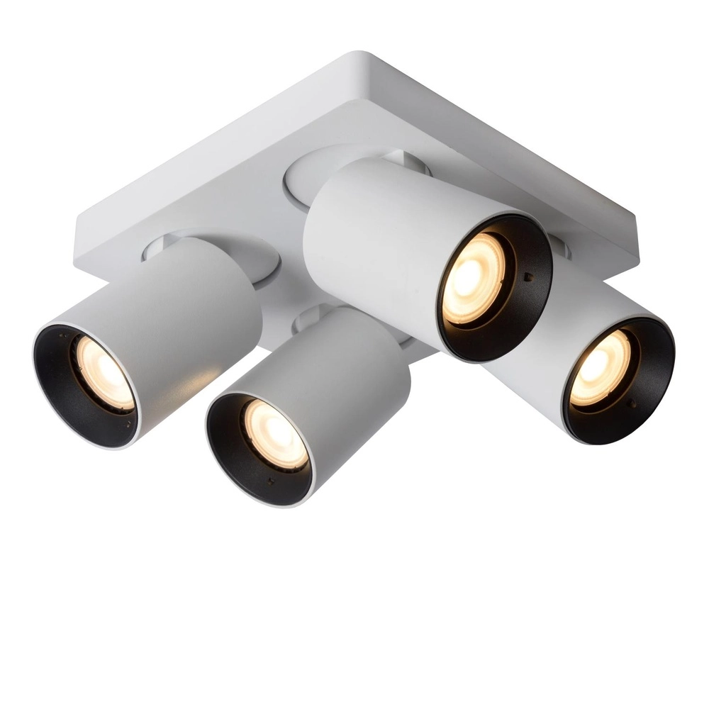 Ceiling spotlight Nigel 4-light white Lucide 5411212092601