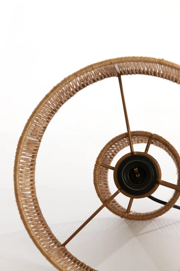 Rattan table lamp Lavatera Ø 30cm Light & Living 8717807676193
