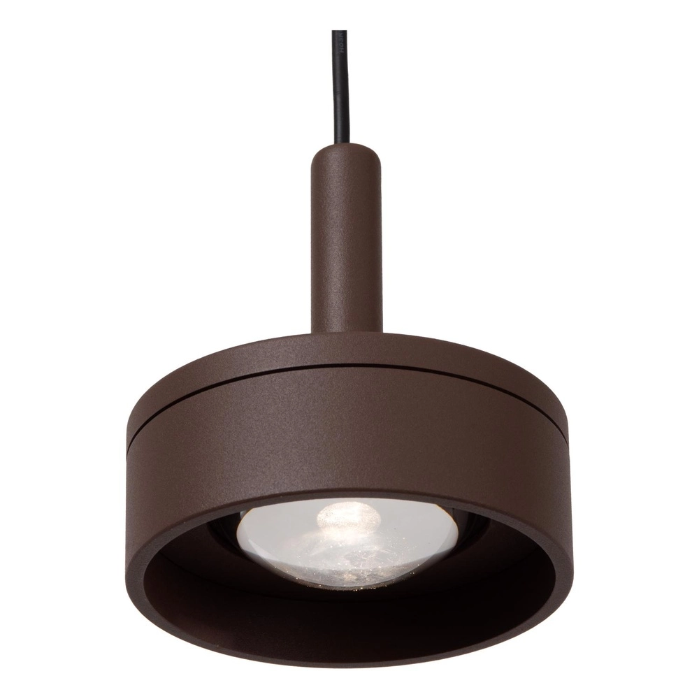 Ceiling spotlight Lenz Ø 11cm rust brown IP54 Lucide 5411212334084